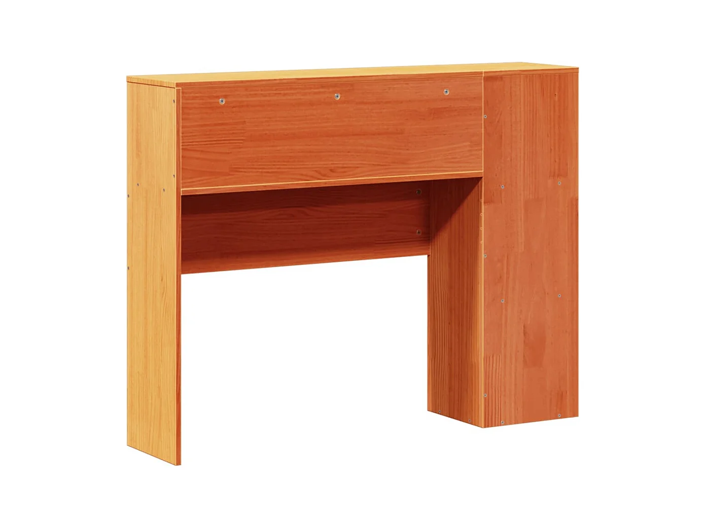 Hoofdbord met opbergruimte 75 cm massief grenenhout wasbruin