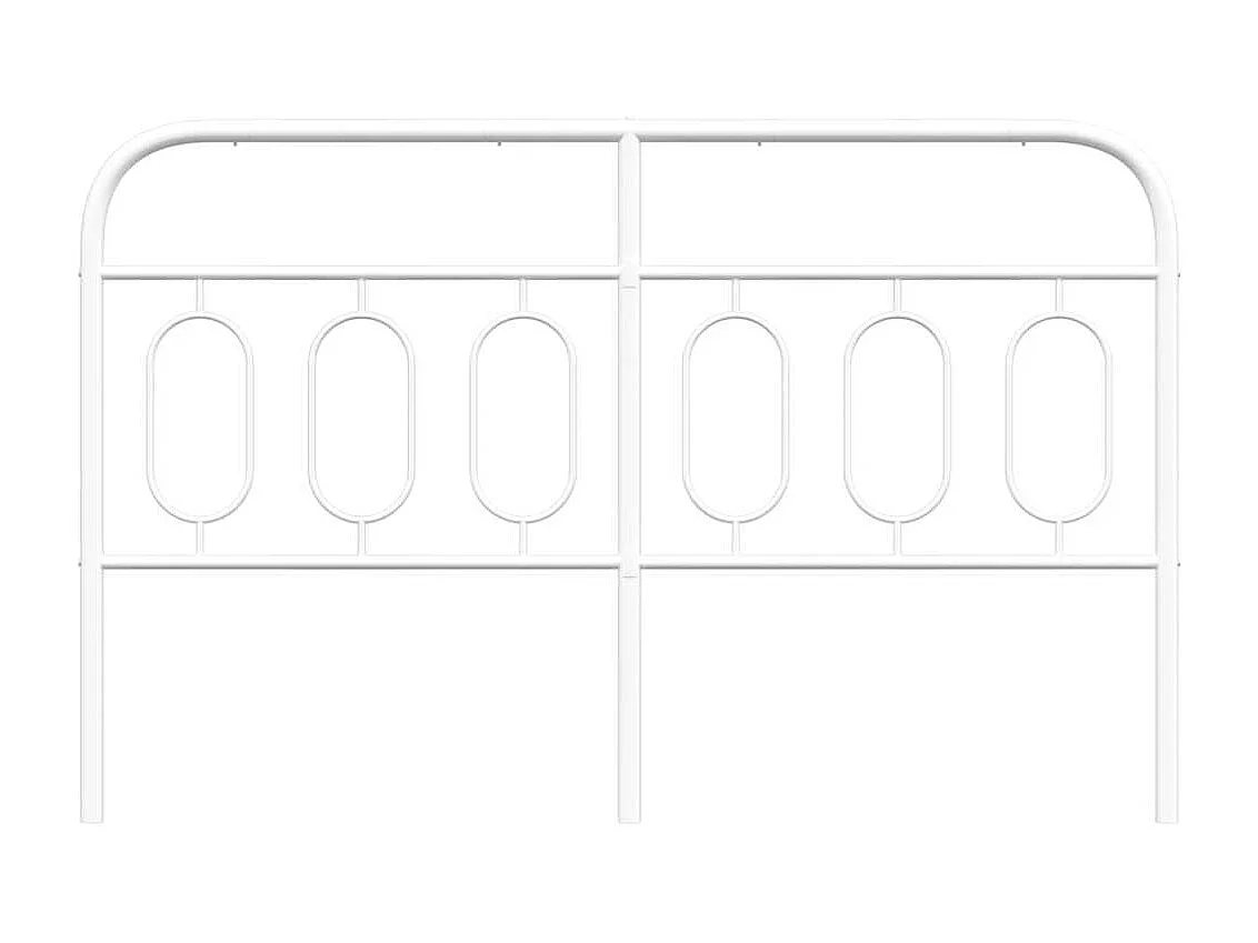 Tête de lit de remplacement métal blanc 150 cm