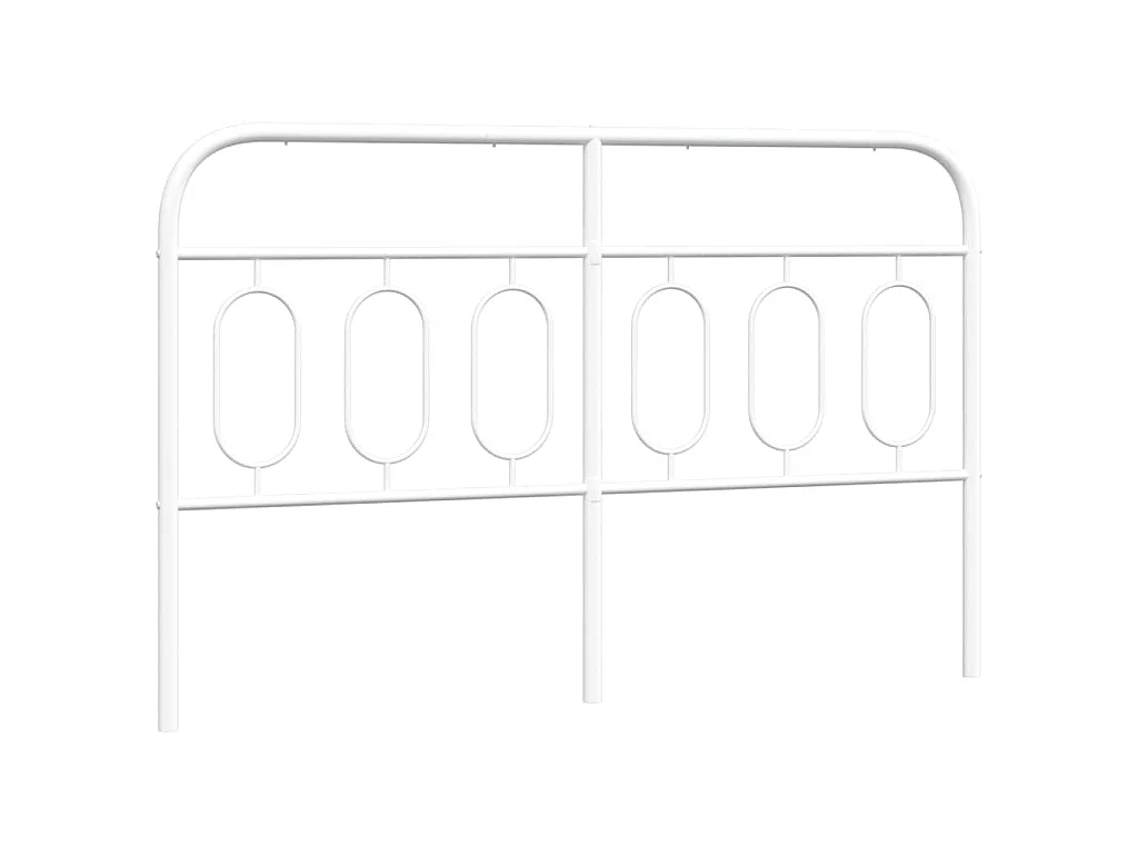 Ersatz-Kopfteil Metall Weiß 150 cm