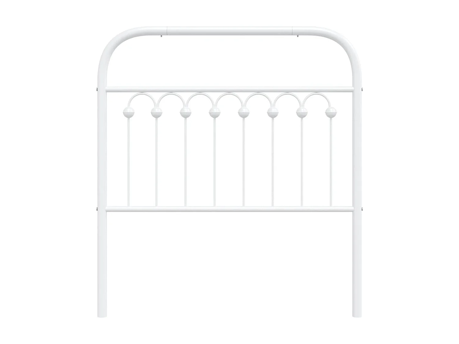 Testiera in Metallo Bianco 90 cm