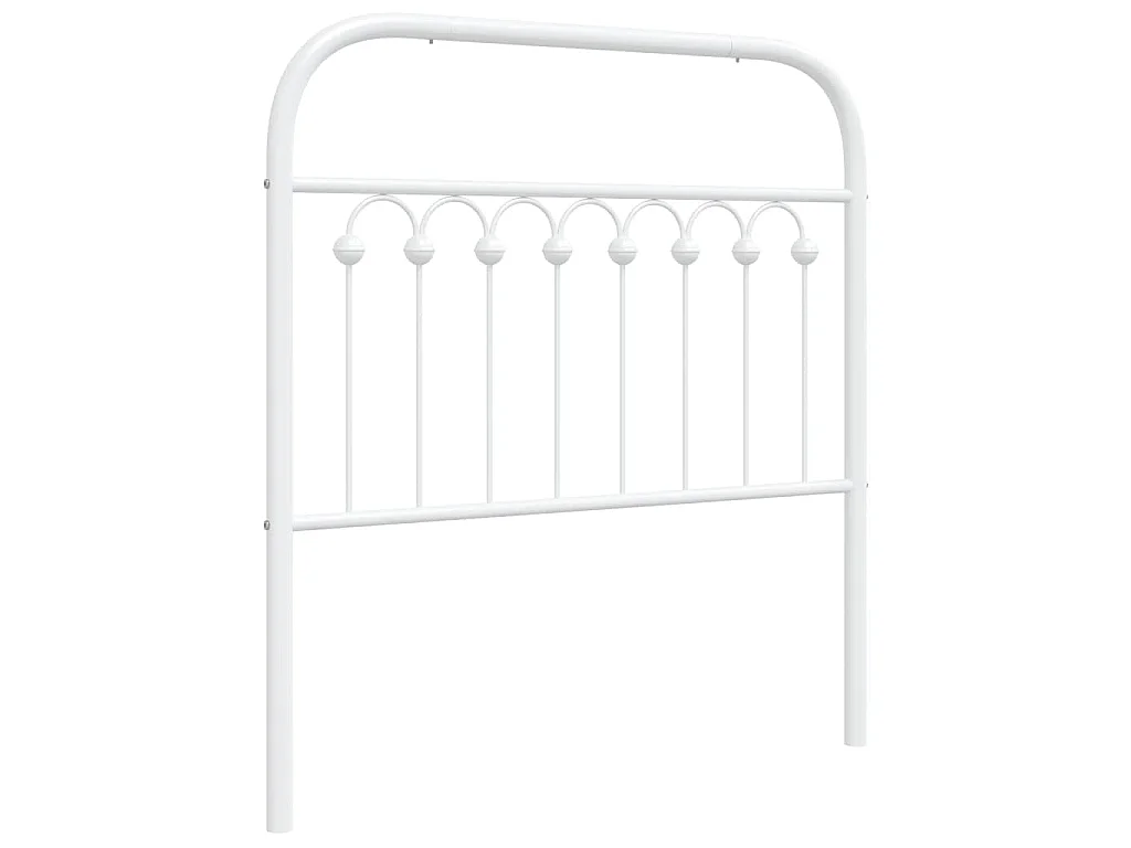 Tête de lit de remplacement métal blanc 90 cm