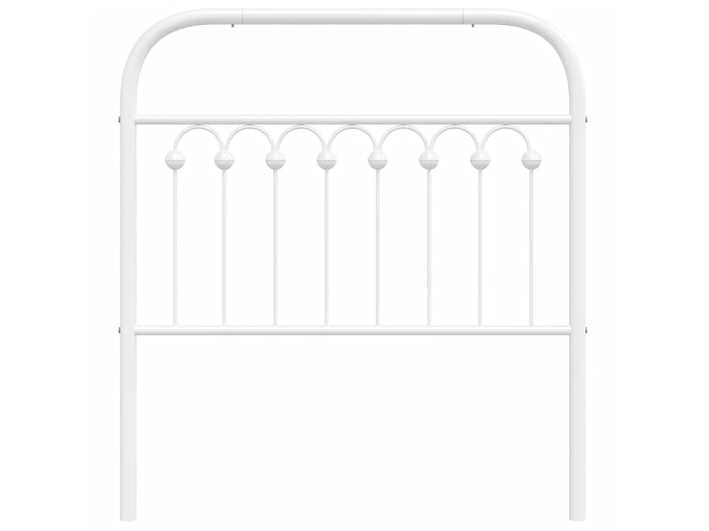 Tête de lit de remplacement métal blanc 90 cm