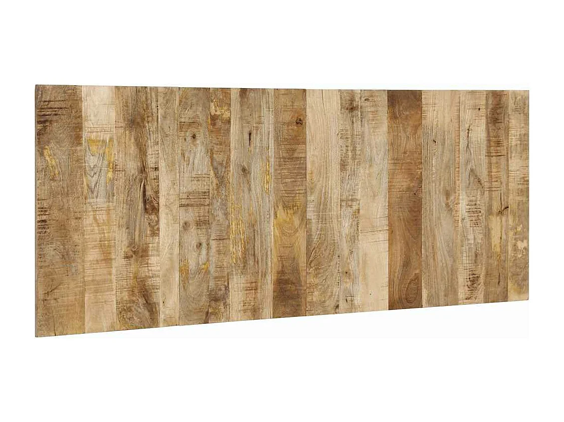 Cabeceira 200 cm madeira de mangueira áspera maciça