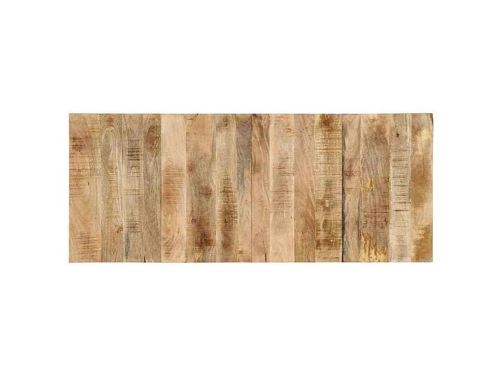 Cabecero de cama 200 cm madera maciza de mango rugoso