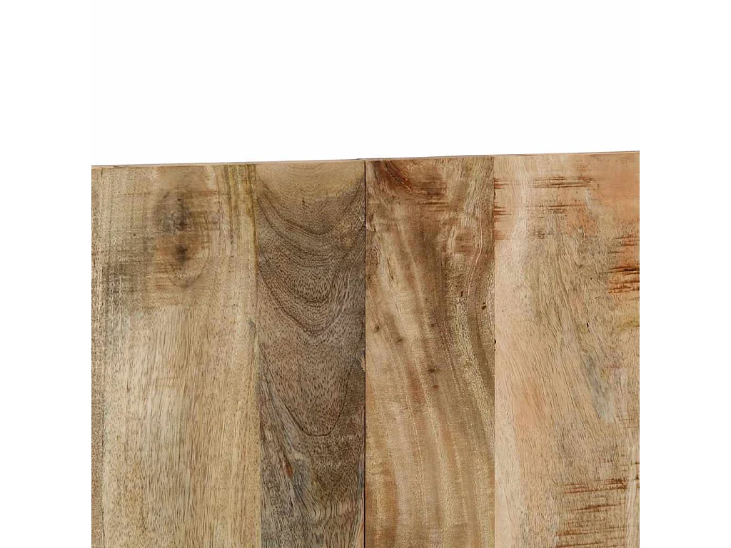 Cabecero de cama 200 cm madera maciza de mango rugoso