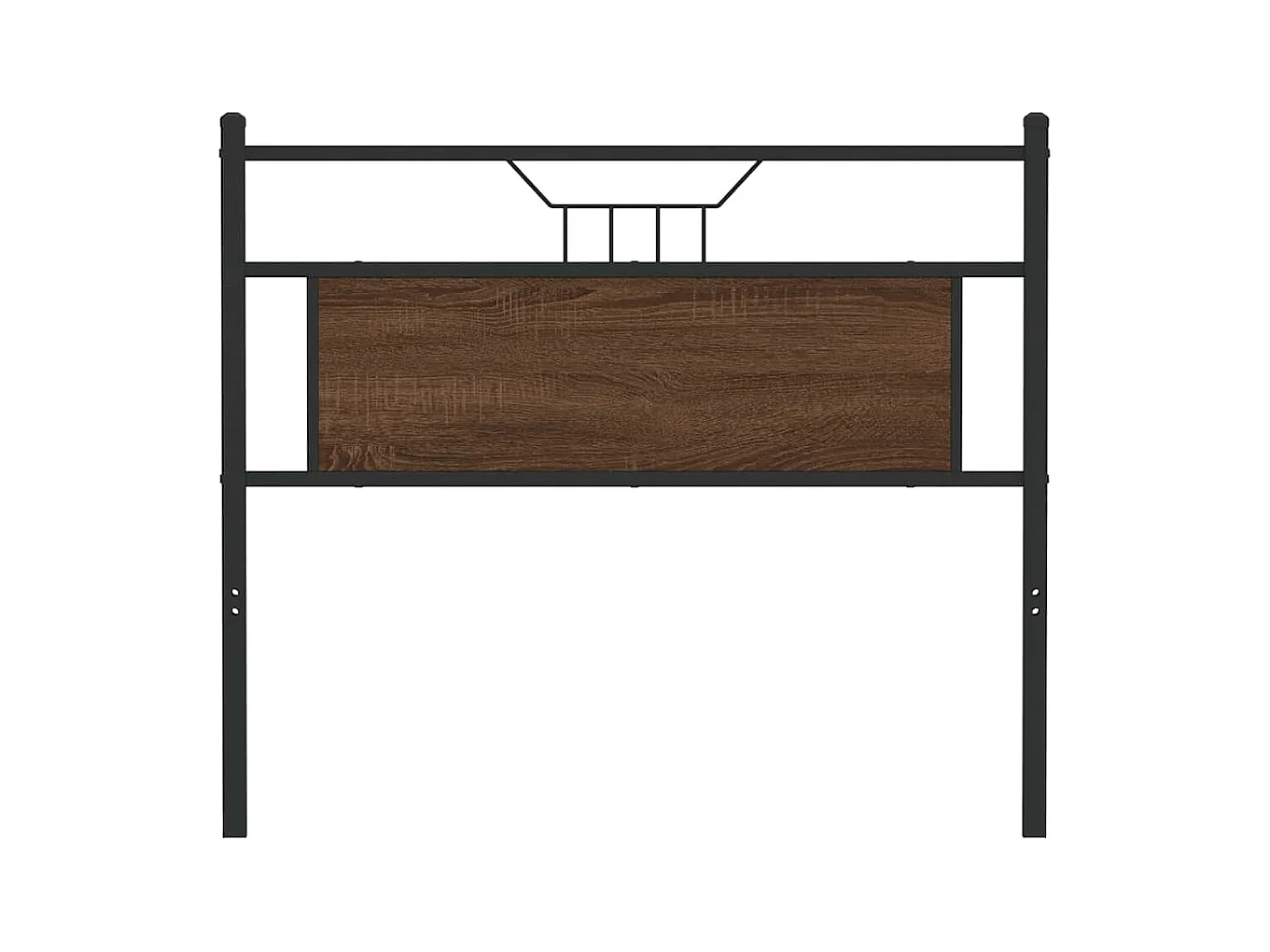 Tête de lit chêne marron 100 cm bois d'ingénierie et acier
