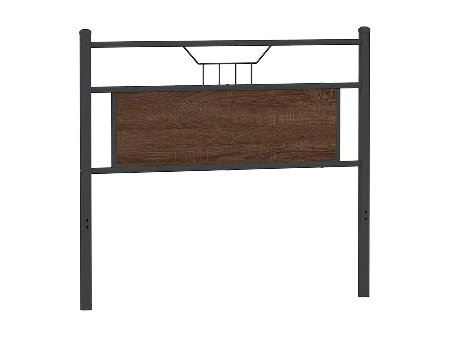 Tête de lit chêne marron 100 cm bois d'ingénierie et acier