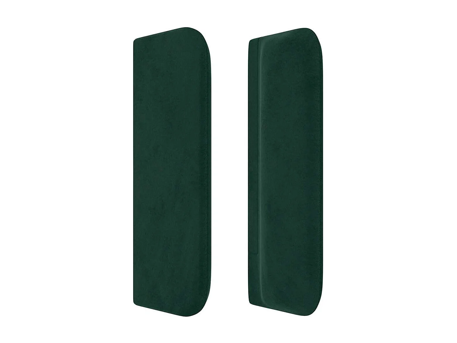 Hoofdbord met randen 163x16x78/88 cm fluweel donkergroen