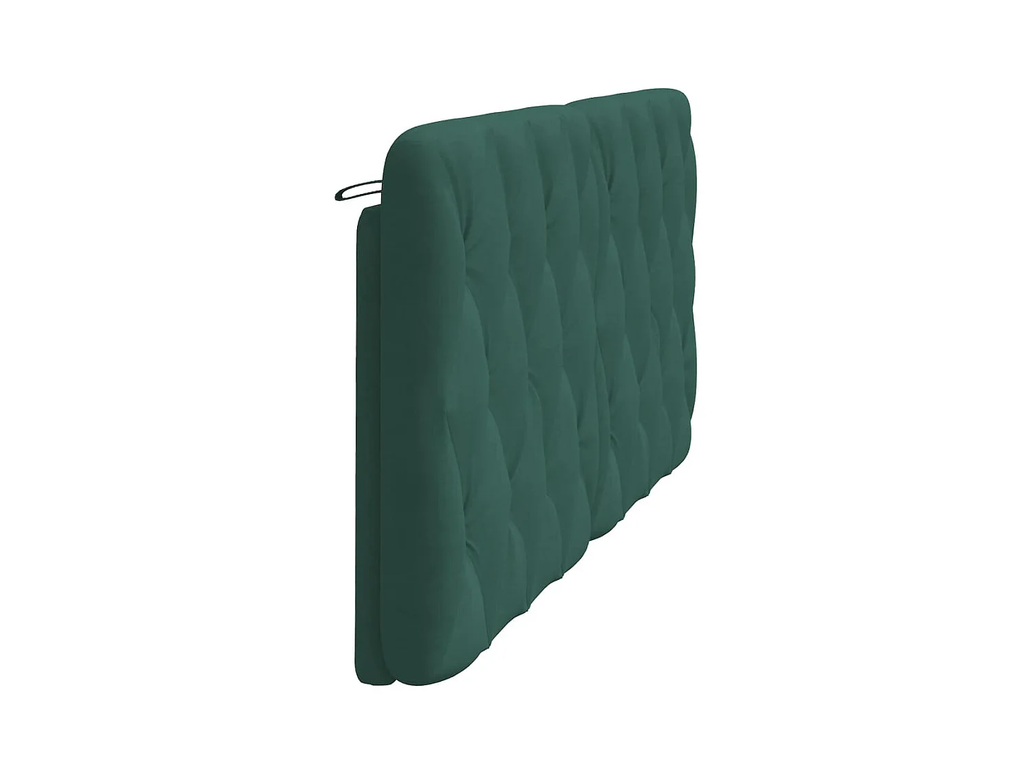 Coussin de tête de lit vert foncé 180 cm velours