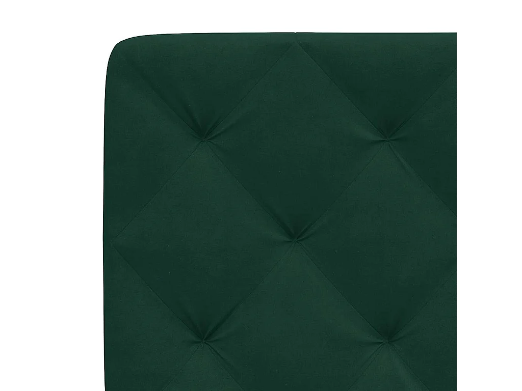 Coussin de tête de lit vert foncé 180 cm velours
