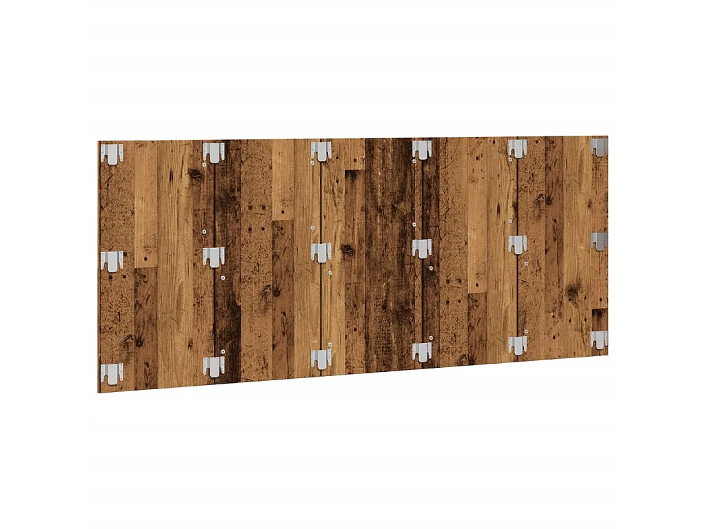 Hoofdeinde 200x1,5x80 cm bewerkt hout oud houtkleurig