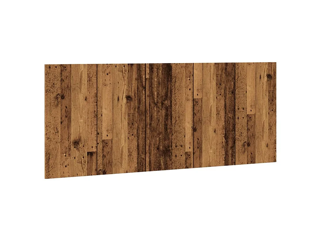 Hoofdeinde 200x1,5x80 cm bewerkt hout oud houtkleurig