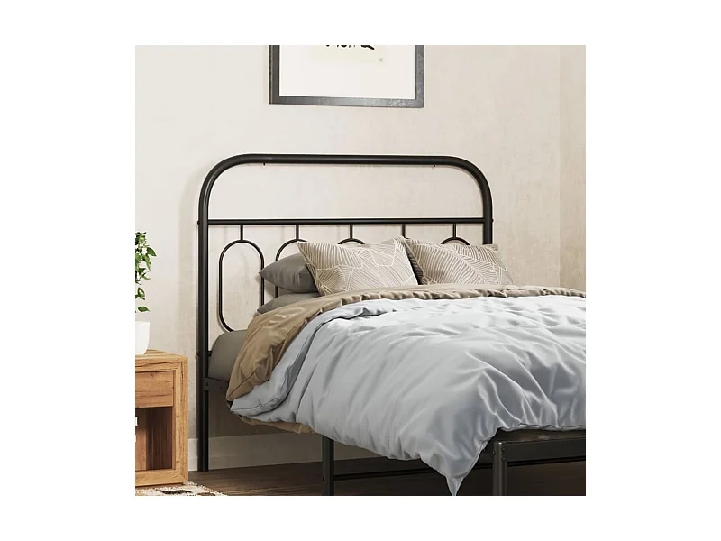 Kopfteil Metall Schwarz 107 cm