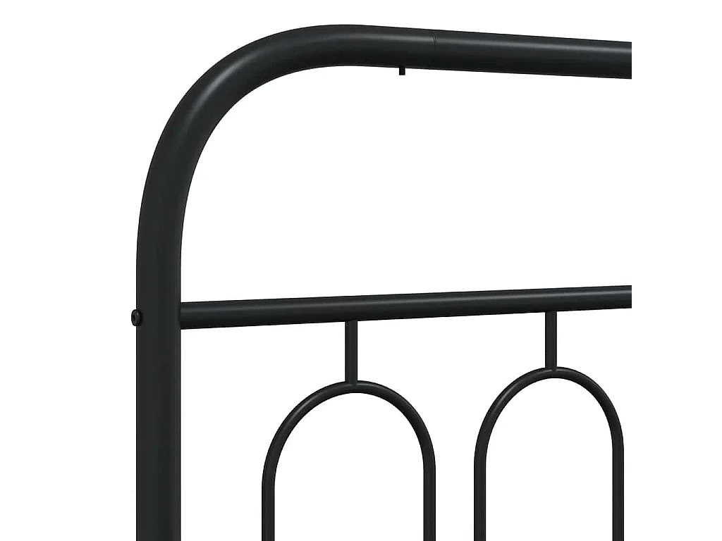 Tête de lit de remplacement métal noir 107 cm