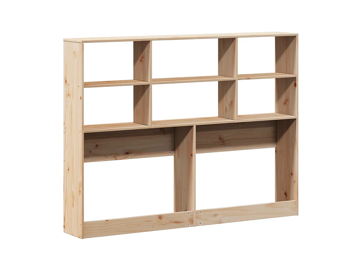 Hoofdbord met opbergruimte 140 cm massief grenenhout