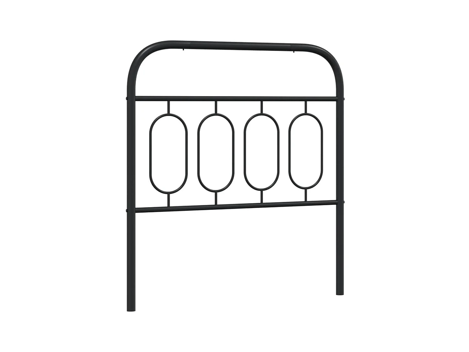 Kopfteil Metall Schwarz 90 cm