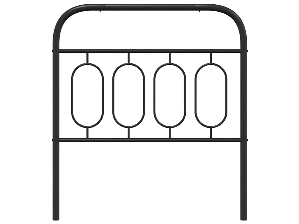Cabecero de repuesto de metal negro 90 cm
