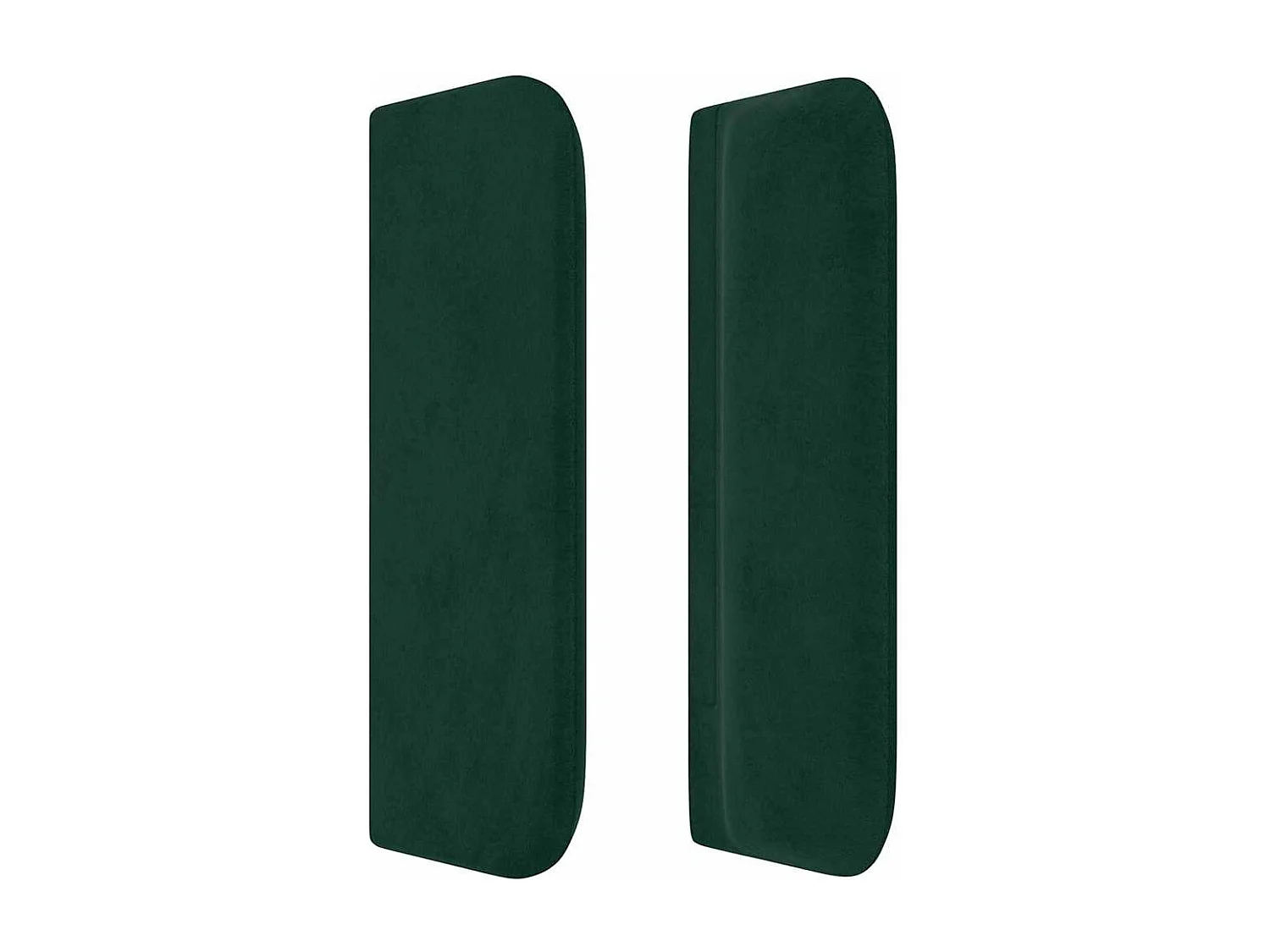 Tête de lit avec oreilles Vert foncé 93x16x78/88 cm Velours