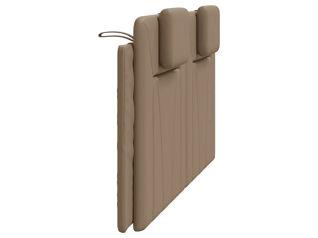 Kopfteil-Kissen "Viana" Cappuccino-Braun 160 cm Kunstleder