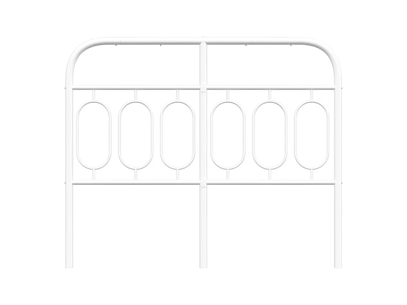 Kopfteil Metall Weiß 120 cm