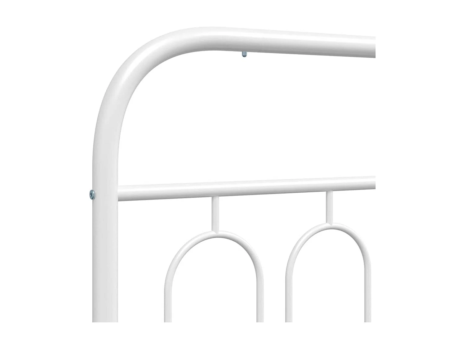 Vervangend hoofdbord 120 cm metaal wit
