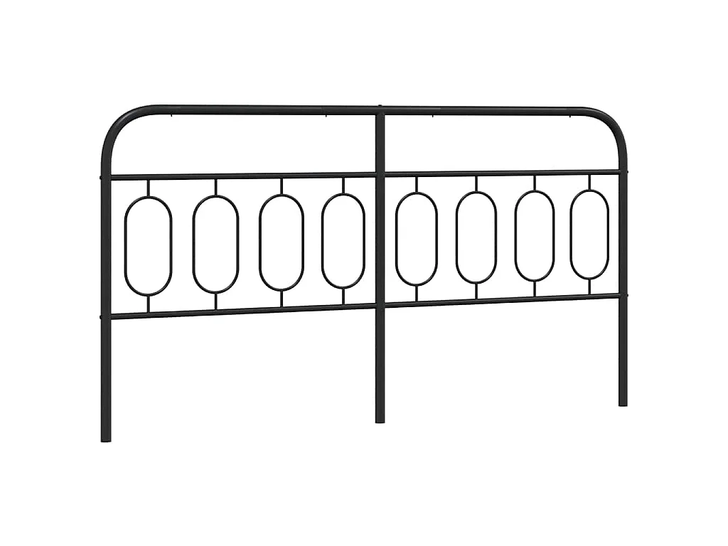 Tête de lit de remplacement métal noir 160 cm