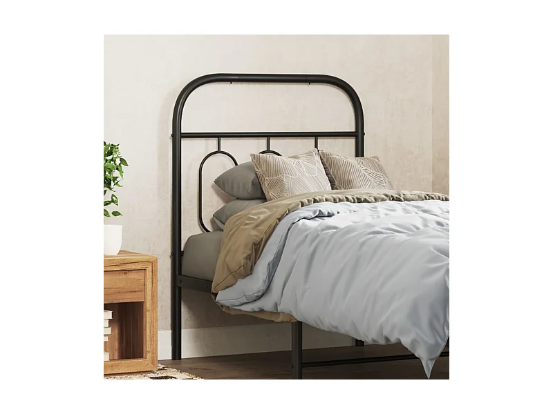 Kopfteil Metall Schwarz 75 cm