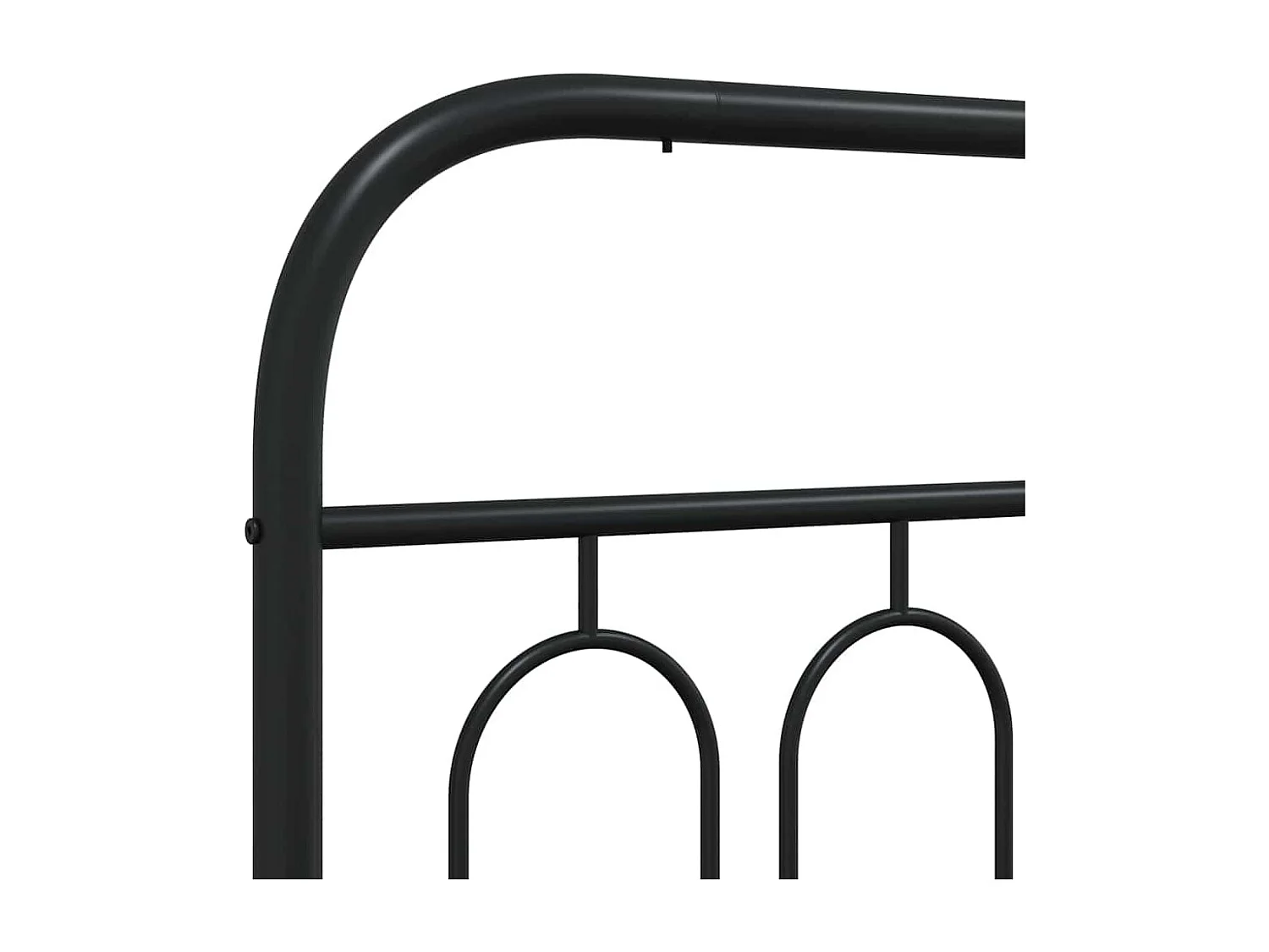 Tête de lit de remplacement métal noir 100 cm