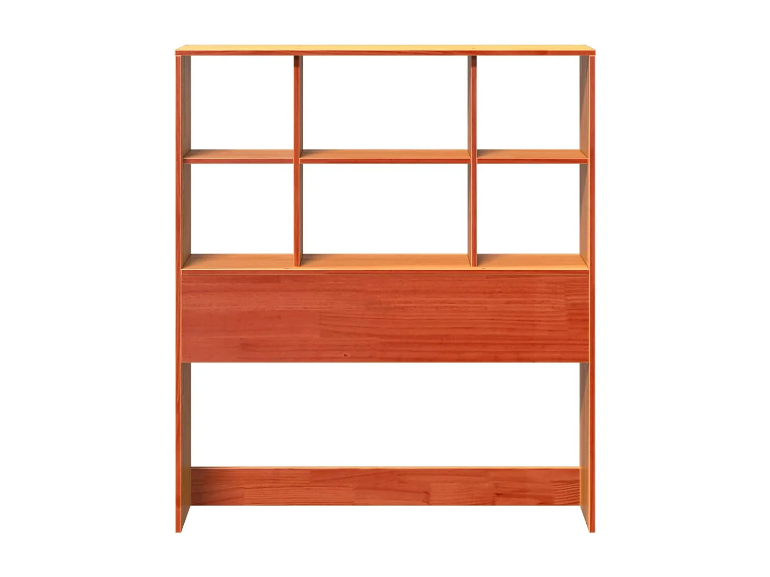 Tête de lit avec rangement cire marron 75 cm bois massif de pin