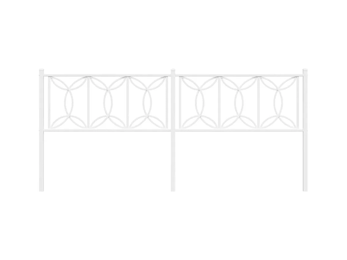 Kopfteil Metall Weiß 193 cm