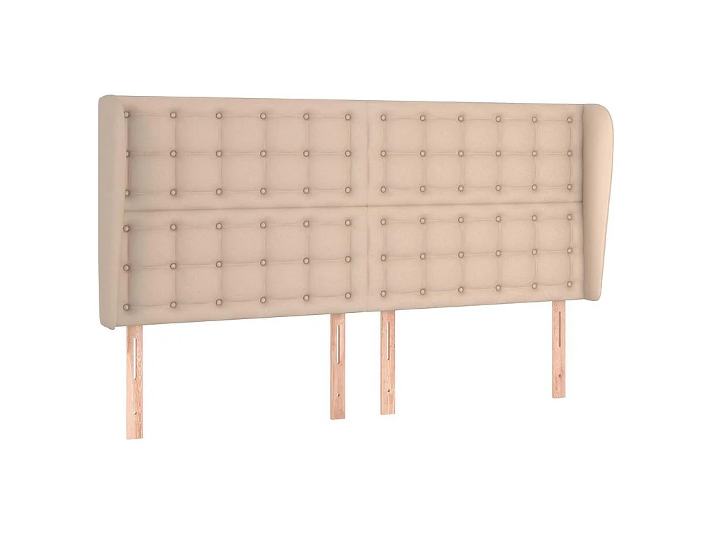 Tête de lit avec oreilles Cappuccino 203x23x118/128 cm