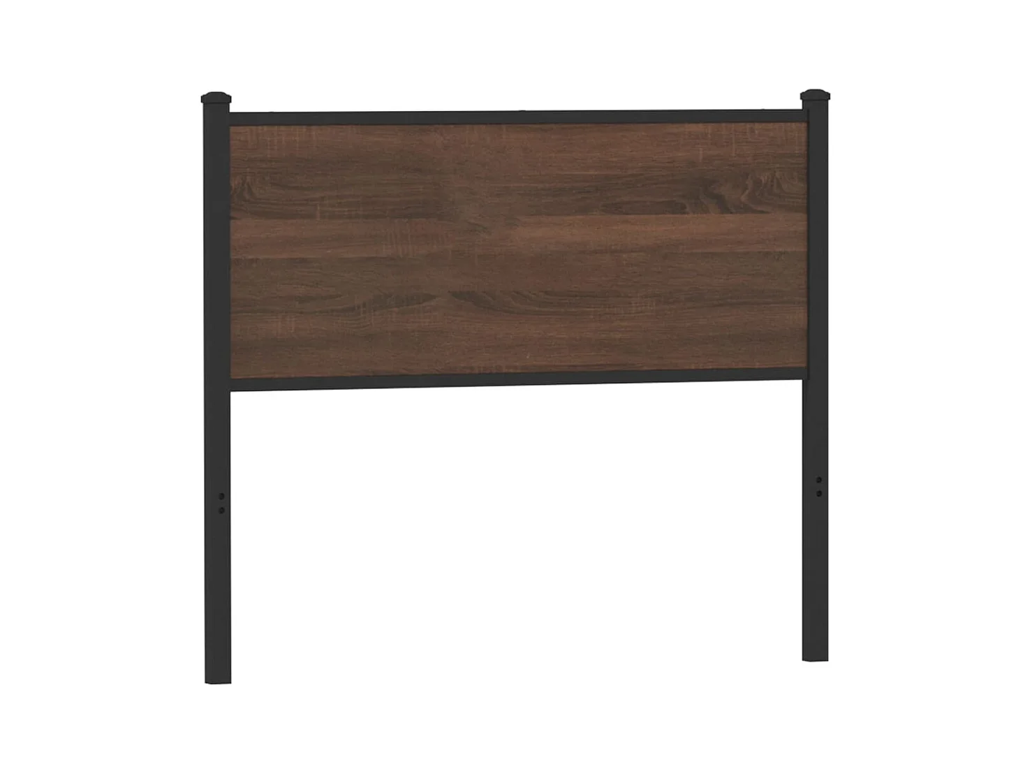 Tête de lit chêne marron 107 cm bois d'ingénierie et acier