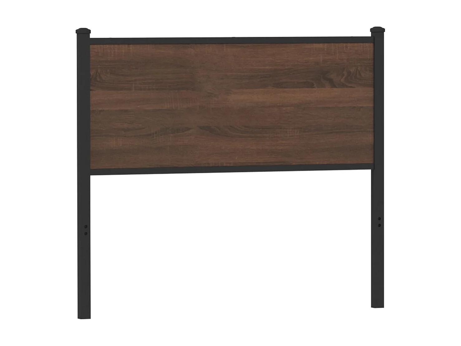 Tête de lit chêne marron 107 cm bois d'ingénierie et acier