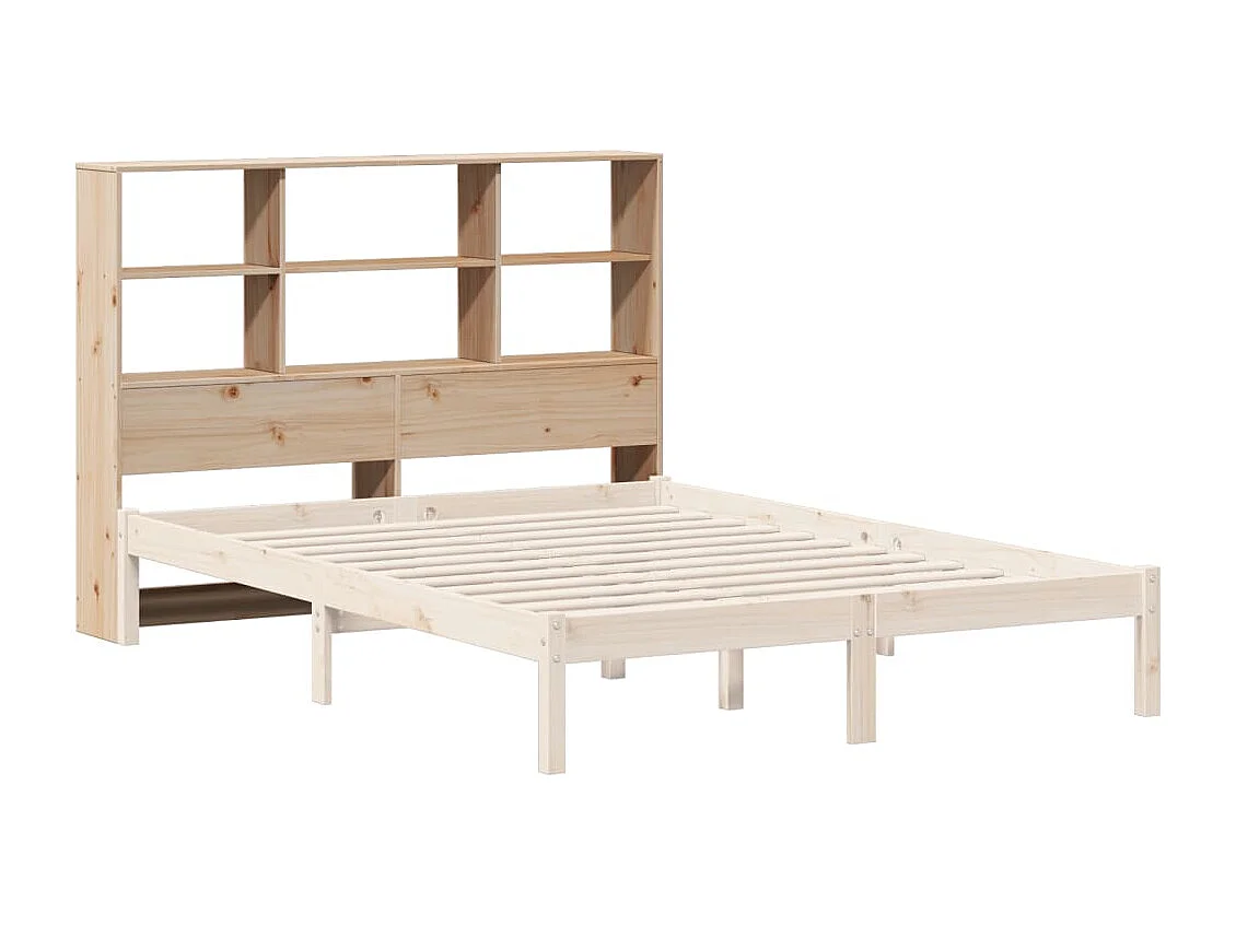 Tête de lit avec rangement 160 cm bois massif de pin