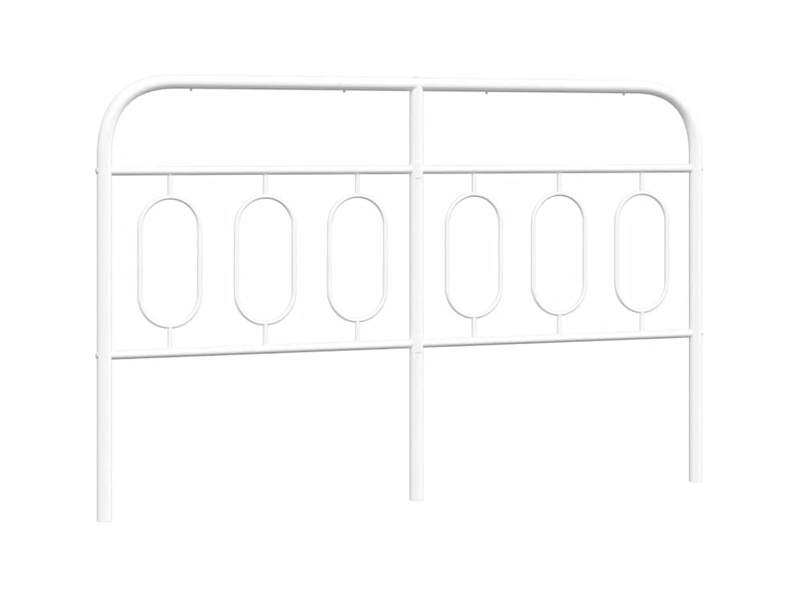 Cabeceira de cama 137 cm metal branco