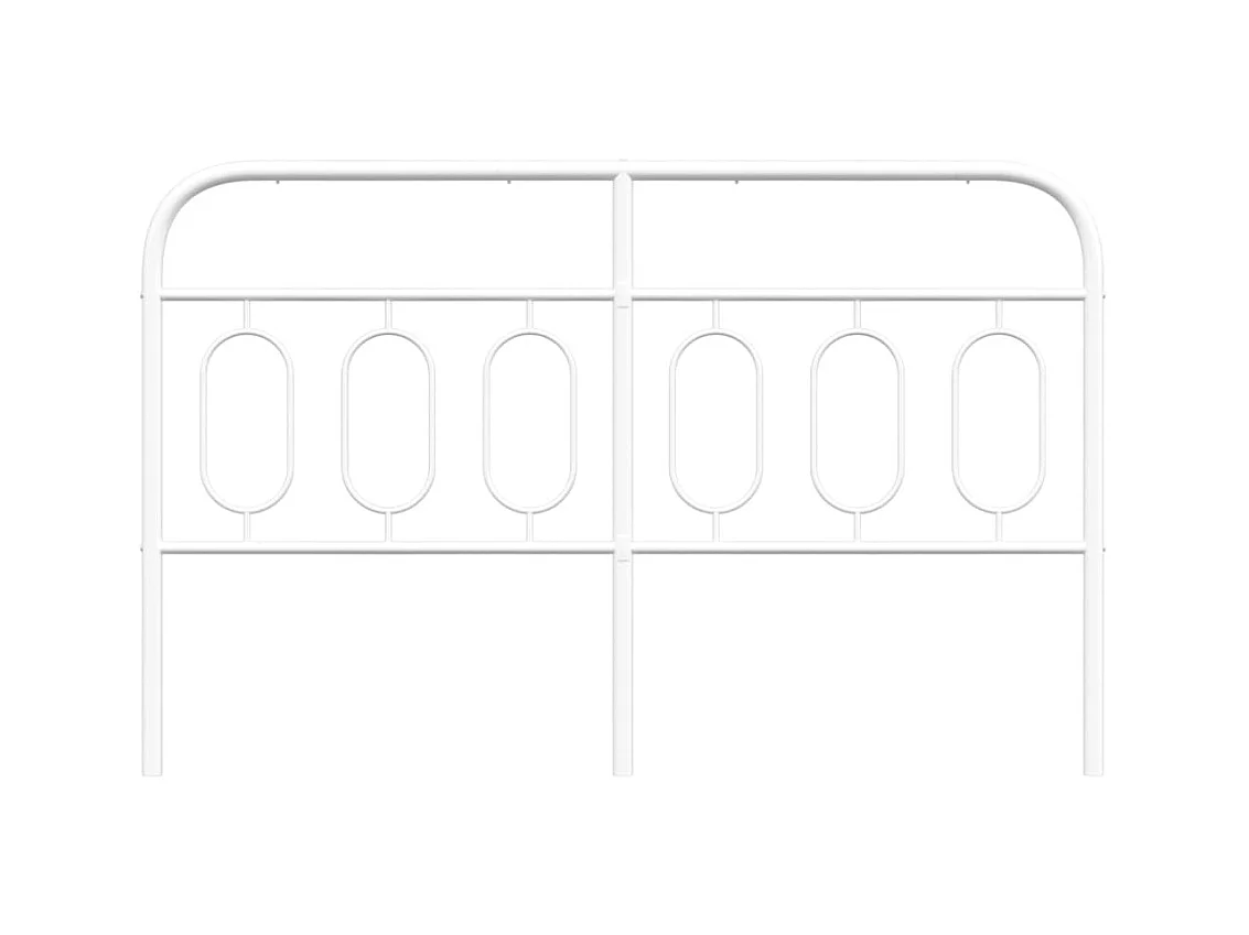 Cabeceira de cama 137 cm metal branco