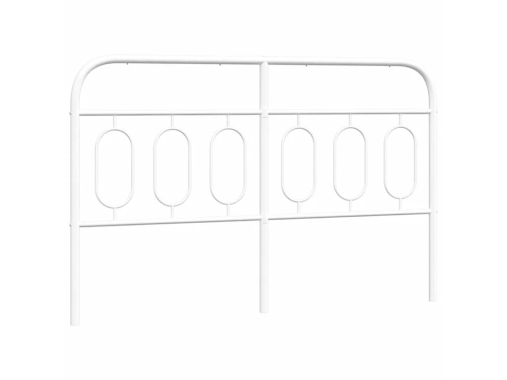 Tête de lit de remplacement métal blanc 137 cm