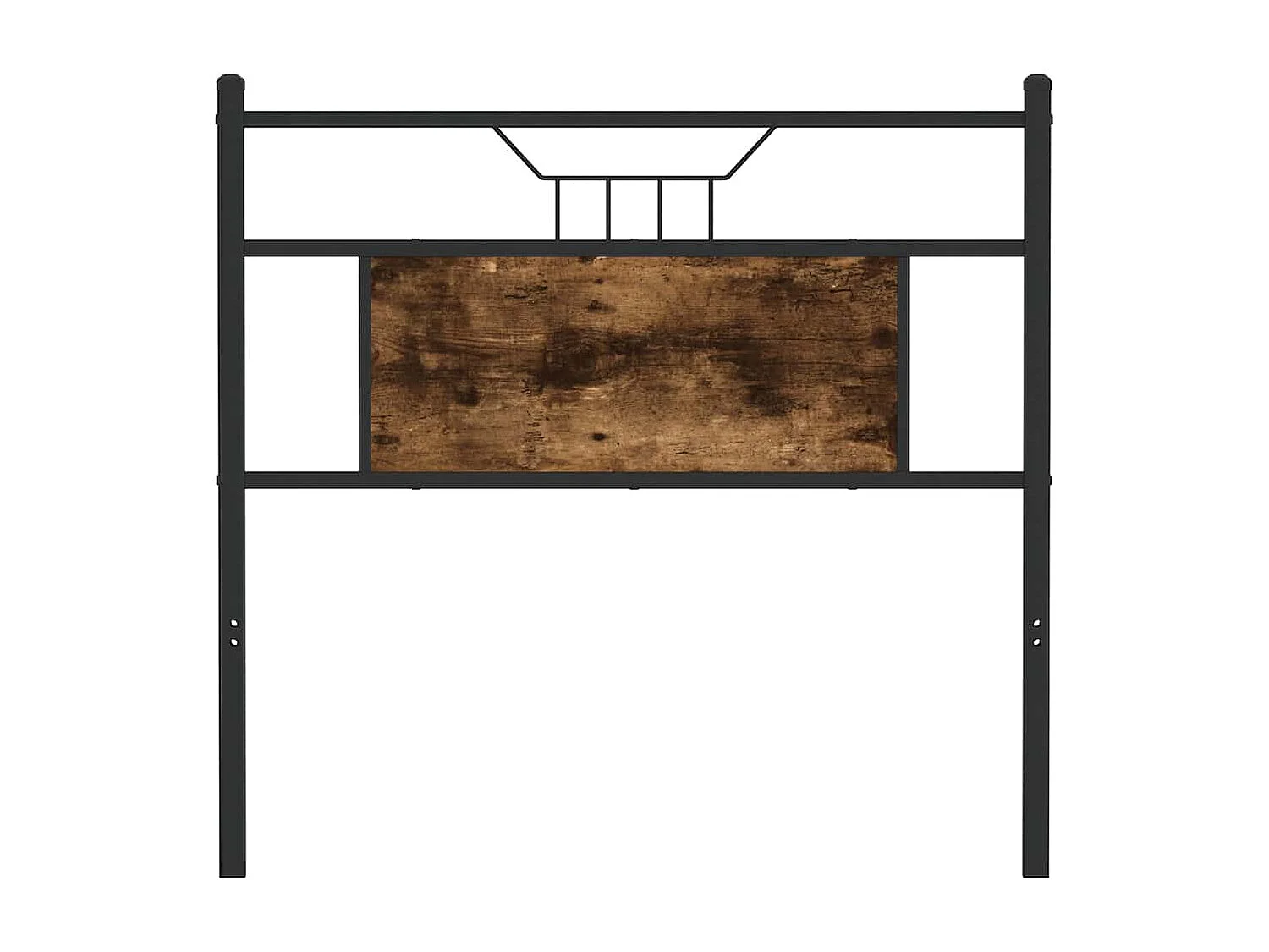 Tête de lit chêne fumé 80 cm bois d'ingénierie et acier