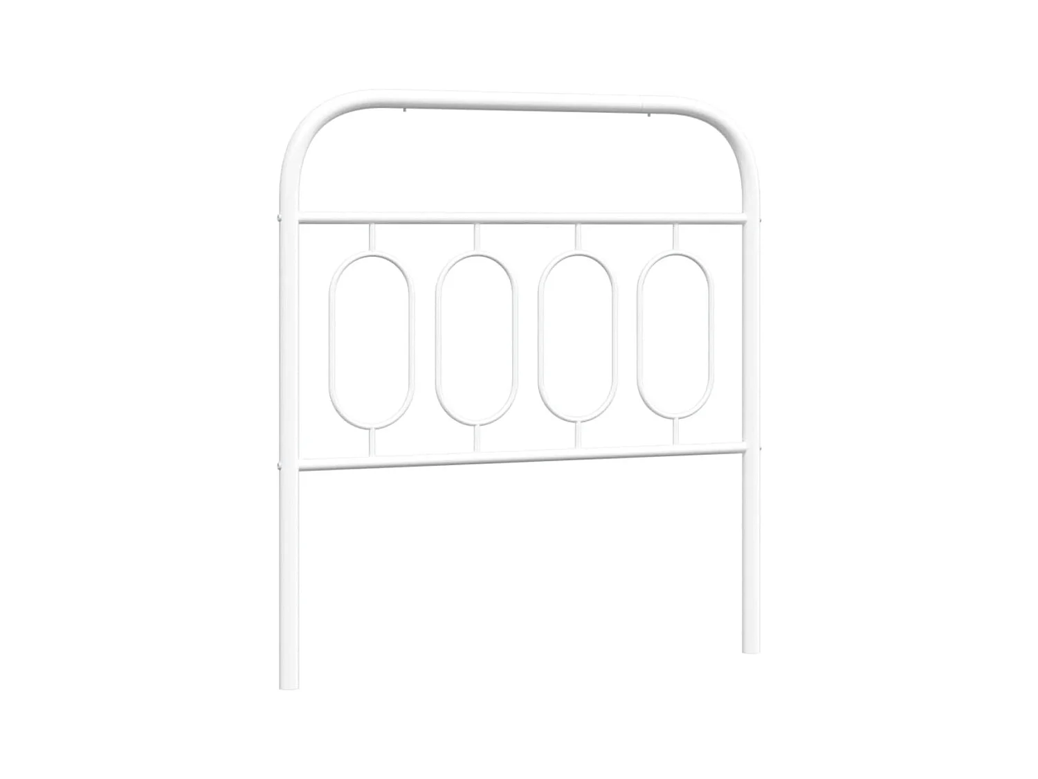 Testiera in Metallo Bianco 90 cm