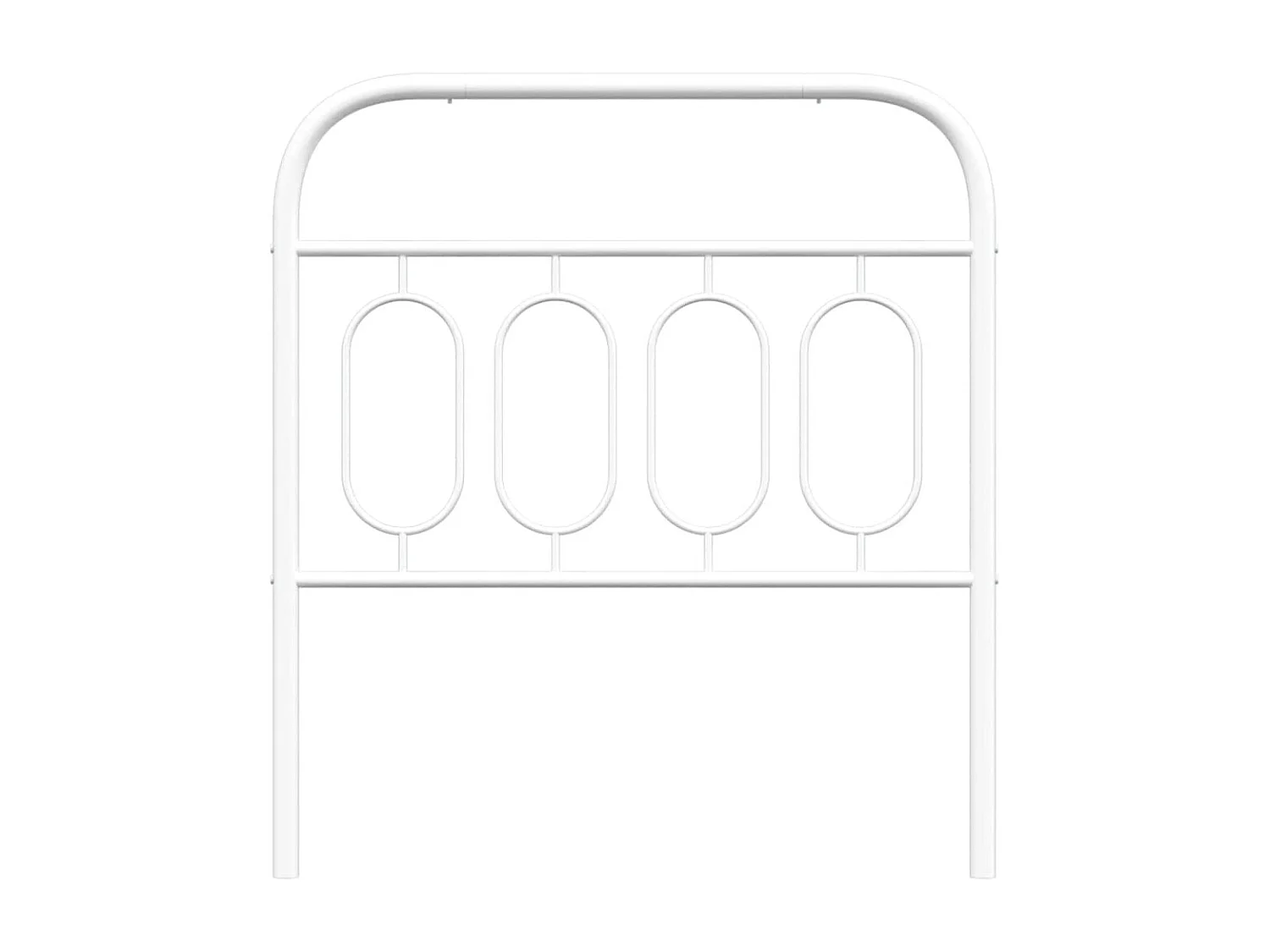 Tête de lit de remplacement métal blanc 90 cm