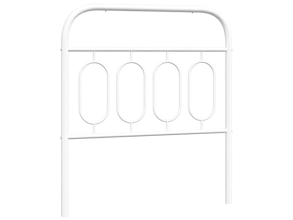 Tête de lit de remplacement métal blanc 90 cm
