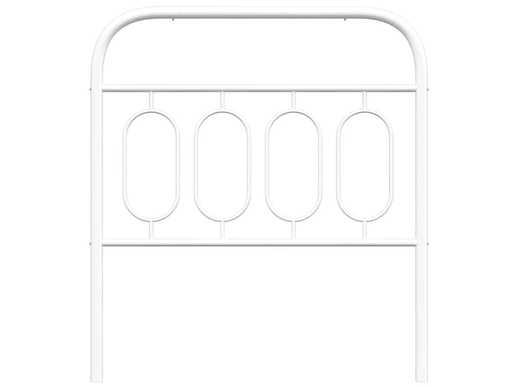Tête de lit de remplacement métal blanc 90 cm