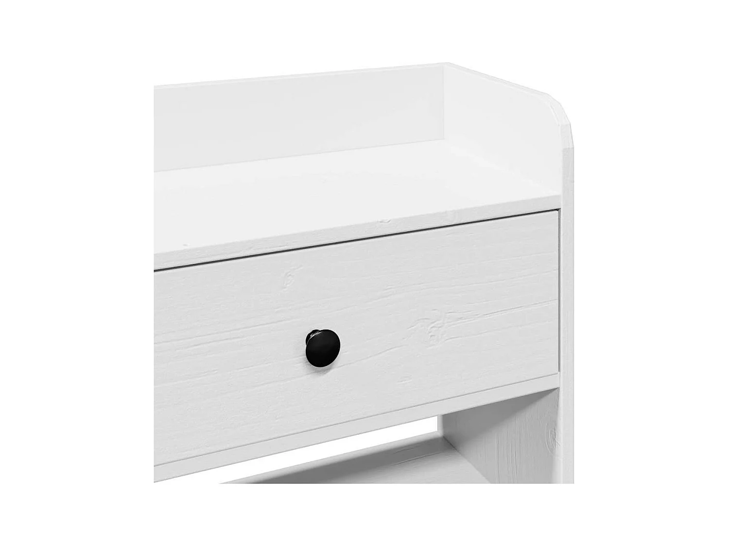 Cabecero de cama almacenaje madera maciza pino blanco 135 cm