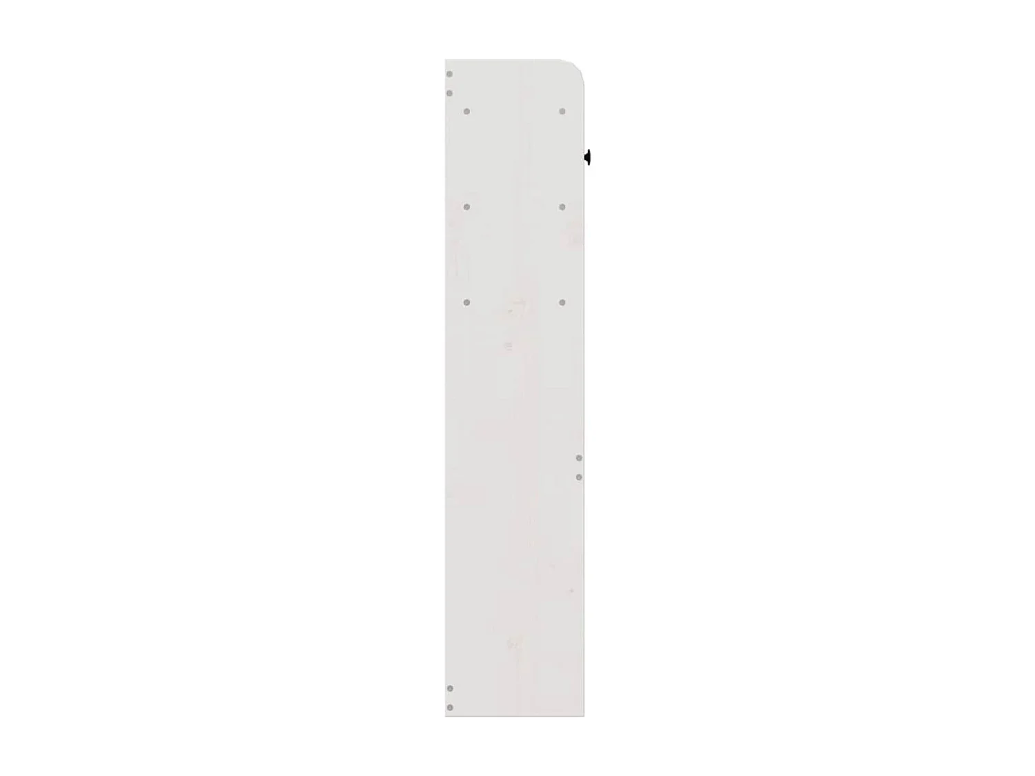 Hoofdbord met opbergruimte 135 cm massief grenenhout wit