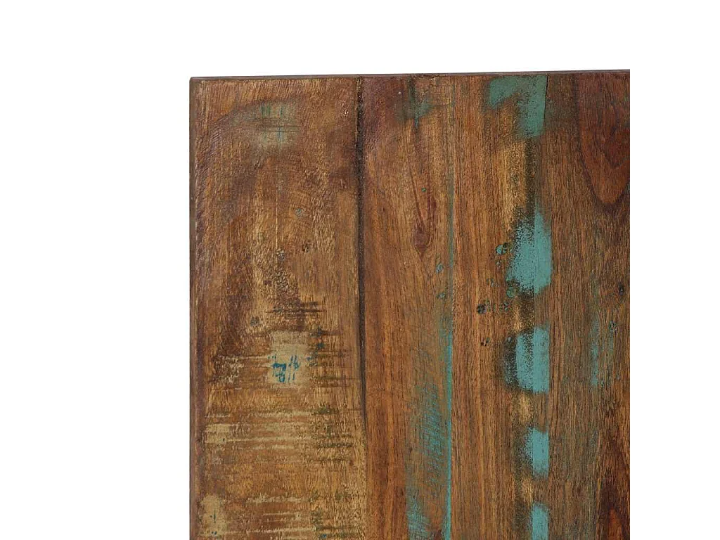 Tête de lit multicolore 180 cm bois massif récupération