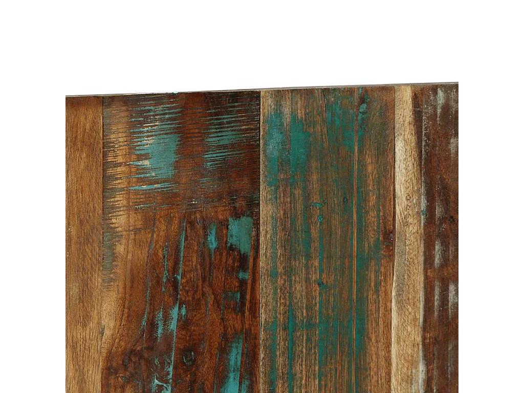 Tête de lit multicolore 180 cm bois massif récupération