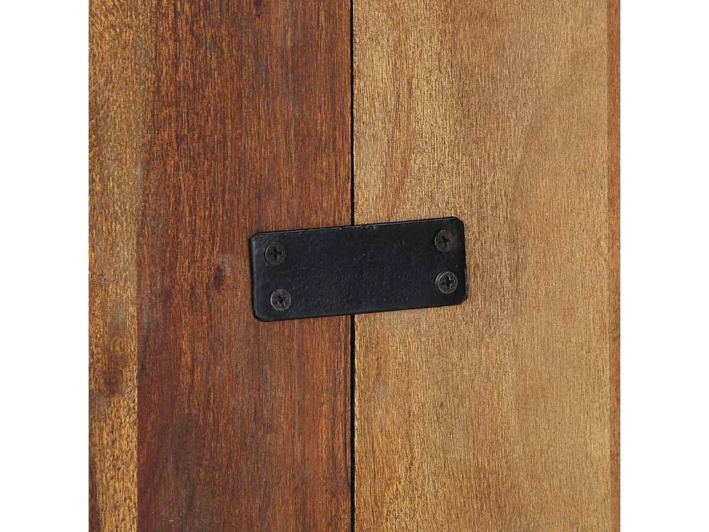 Tête de lit multicolore 180 cm bois massif récupération