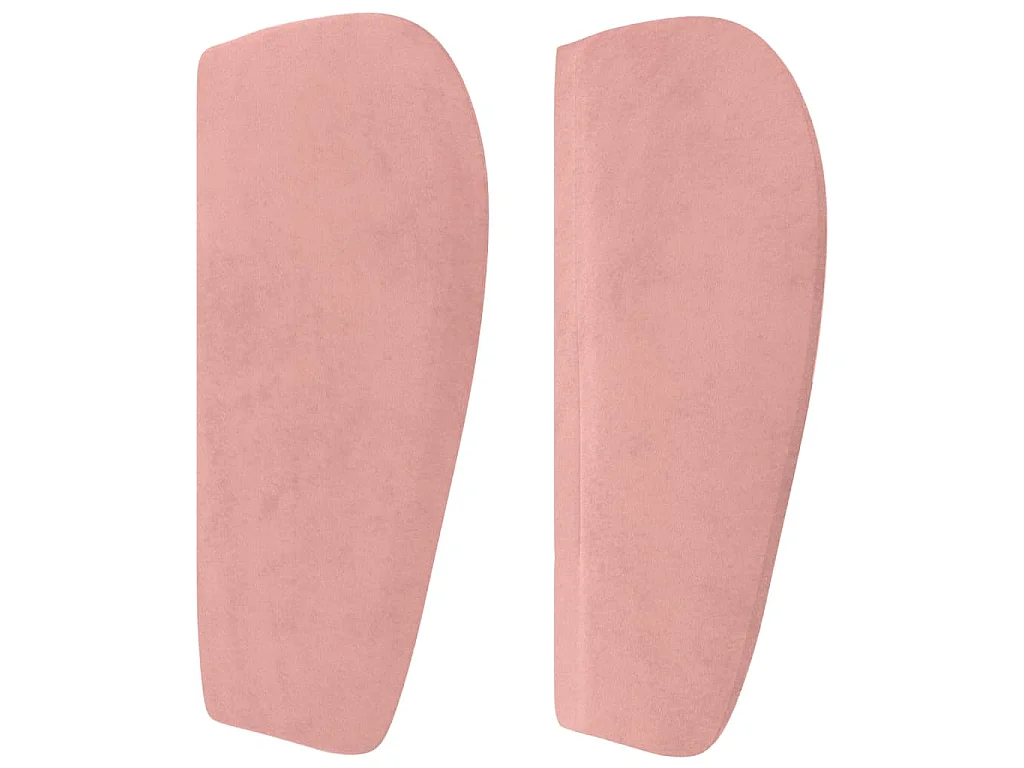 Kopfteil mit Ohren Rosa 163x23x78/88 cm Samt