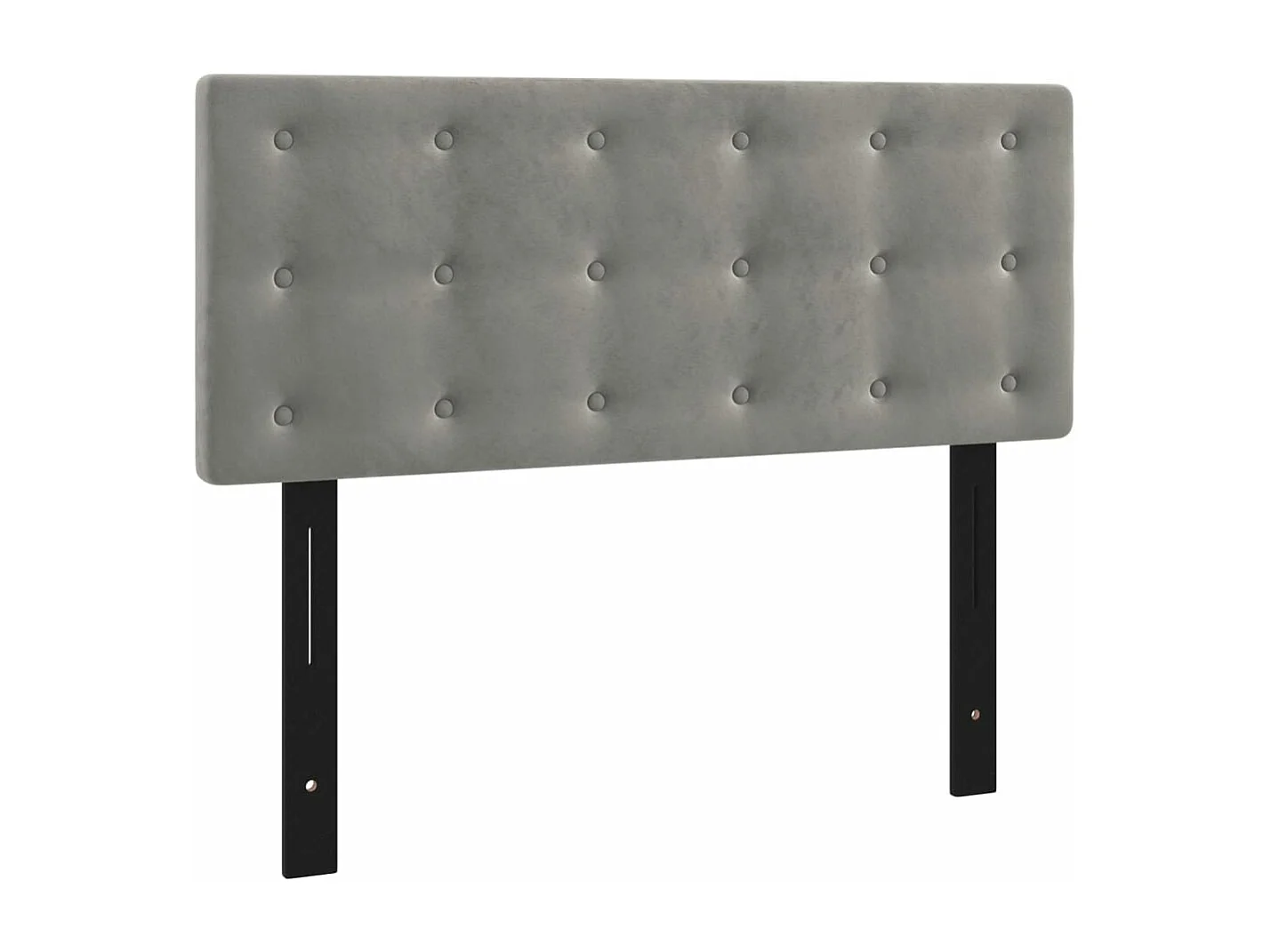 Tête de lit Gris clair 100 x 5 x 78/88 cm Velours