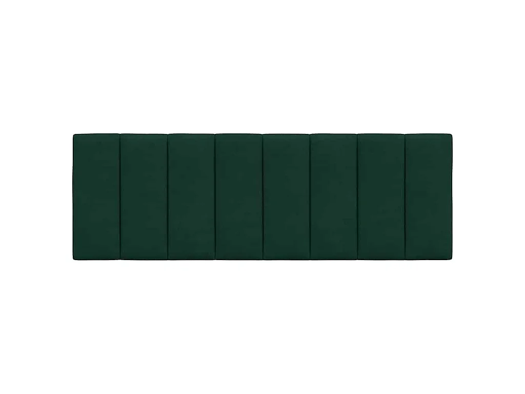 Coussin de tête de lit Hanko vert foncé 120 cm velours